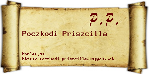 Poczkodi Priszcilla névjegykártya